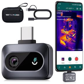 TS1 Thermal Camera for Android, Thermal Camera 512x384 Super Resolution, Infrared Thermal Imaging Camera, 25Hz Refresh Rate, -4°F to 1022°F Temp, Compatible with Android & Tablets (Not for iOS) in Saudi Arabia