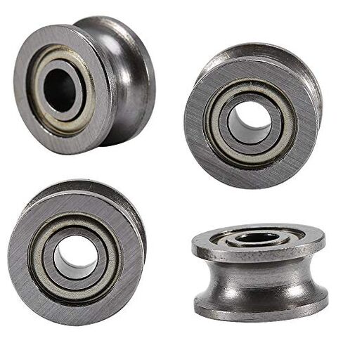10pcs U624ZZ U Ball Bearing Carbon Steel Pulley for Rail Track Linear Motion in Saudi Arabia
