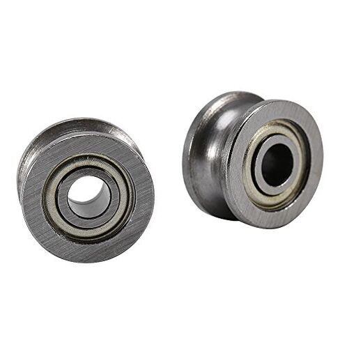 10pcs U624ZZ U Ball Bearing Carbon Steel Pulley for Rail Track Linear Motion in Saudi Arabia