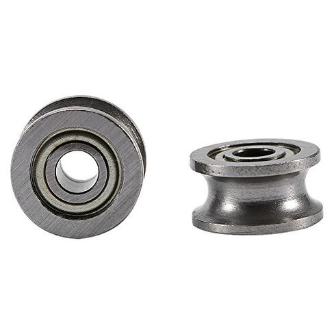 10pcs U624ZZ U Ball Bearing Carbon Steel Pulley for Rail Track Linear Motion in Saudi Arabia