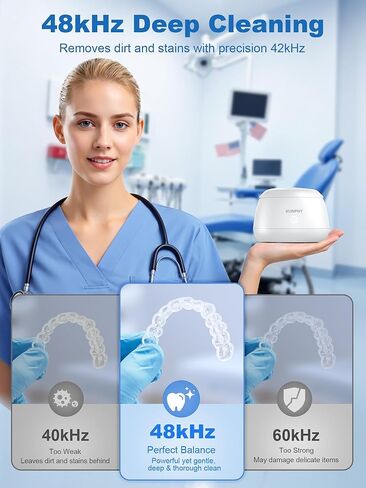 حافظة أسنان كونفي مع محلول منظف التجنيب للحصول على نتيجة تنظيف أفضل in Kuwait