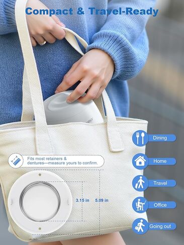 حافظة أسنان كونفي مع محلول منظف التجنيب للحصول على نتيجة تنظيف أفضل in Kuwait