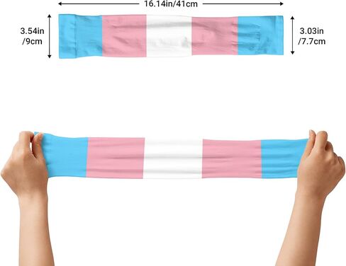 Unisex Transgender Flag Anti-UV Sleeves Gloves Outdoor Sun Protection Sports Protective Sleeves in Kuwait