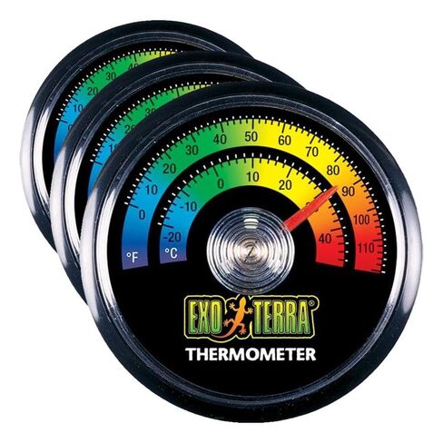 مقياس حرارة Exo Terra لـ Terrarium الزواحف - يوفر درجات حرارة في كل من Celsius و Fahrenheit in Kuwait