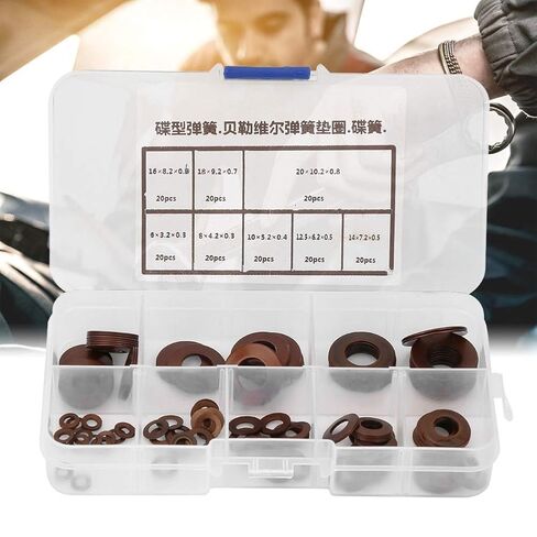 8 Types Steel Disc Spring Set, Heavy Machinery, Compacting Device for Clutches, Valves, Variable Stiffness, High Deformation Energy, Easy Repair in Saudi Arabia