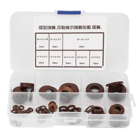 8 Types Belleville Compression Spring Disc Washer Gasket Heavy Load Short Stroke Easy Combination High Economic Security Variable Stiffness - Assortment Gasket Kit in Saudi Arabia
