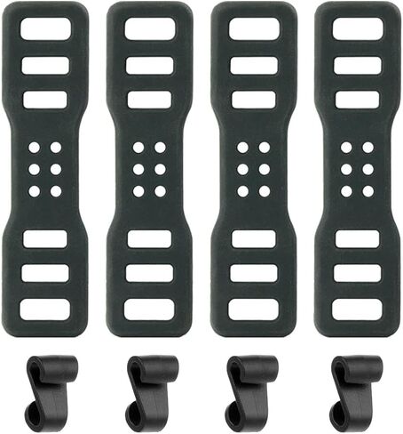 شريط سيليكون للدراجة مكون من 4 قطع، وقضبان مقبض الدراجة، وشريط مطاطي، وحامل شريط تثبيت لتثبيت ضوء الذيل، ومسجل (4، 3.6 بوصة) in Kuwait