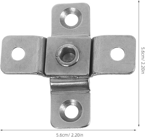 BESTOYARD قطعتان من مفصلات التخميد المصنوعة من الفولاذ المقاوم للصدأ شديدة التحمل 2 نيوتن متر عزم دوران قابل للتعديل للباب المخفي لأبواب الخزانة والأثاث in Kuwait