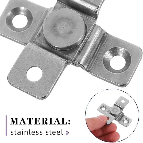 BESTOYARD قطعتان من مفصلات التخميد المصنوعة من الفولاذ المقاوم للصدأ شديدة التحمل 2 نيوتن متر عزم دوران قابل للتعديل للباب المخفي لأبواب الخزانة والأثاث in Kuwait