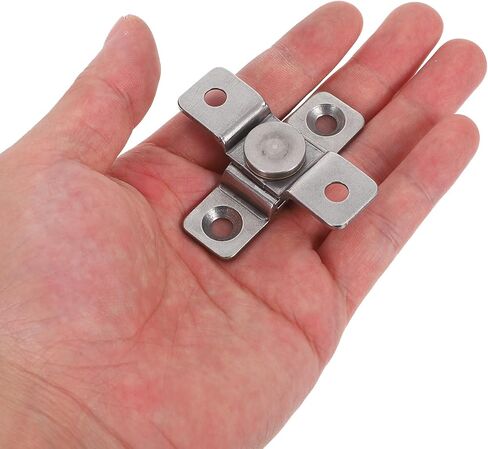 BESTOYARD قطعتان من مفصلات التخميد المصنوعة من الفولاذ المقاوم للصدأ شديدة التحمل 2 نيوتن متر عزم دوران قابل للتعديل للباب المخفي لأبواب الخزانة والأثاث in Kuwait