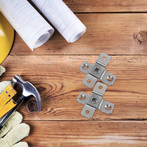 BESTOYARD قطعتان من مفصلات التخميد المصنوعة من الفولاذ المقاوم للصدأ شديدة التحمل 2 نيوتن متر عزم دوران قابل للتعديل للباب المخفي لأبواب الخزانة والأثاث in Kuwait