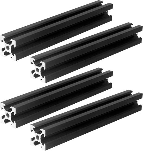 Dnyta 8pcs 100mm V Slot 2020 Aluminum Profiles Extrusion Frame European Standard Anodized Linear Rail for 3D Printer Parts in Saudi Arabia