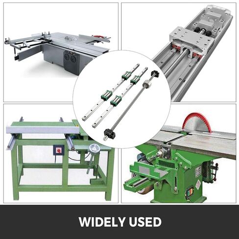 BestEquip Linear Guide Rail 2Pcs HGR20-1500mm Linear Slide Rail with 1Pcs RM1605-1500mm Ballscrew with BF12/BK12 Kit Linear Slide Rail Guide Rail Square for DIY CNC Routers Lathes Mills in Kuwait