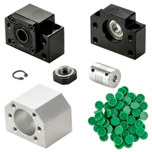 BestEquip Linear Guide Rail 2Pcs HGR20-1500mm Linear Slide Rail with 1Pcs RM1605-1500mm Ballscrew with BF12/BK12 Kit Linear Slide Rail Guide Rail Square for DIY CNC Routers Lathes Mills in Kuwait