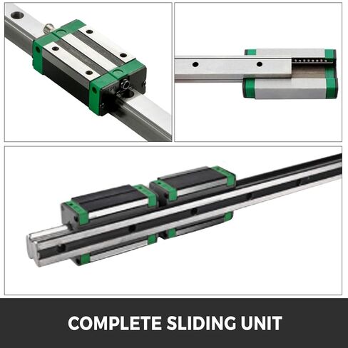 BestEquip Linear Guide Rail 2Pcs HGR20-1500mm Linear Slide Rail with 1Pcs RM1605-1500mm Ballscrew with BF12/BK12 Kit Linear Slide Rail Guide Rail Square for DIY CNC Routers Lathes Mills in Saudi Arabia