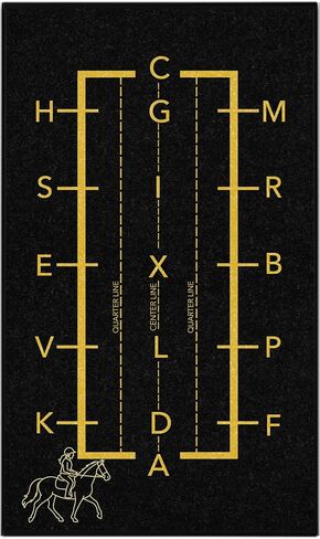 Dressage Rug 36×60" – Heavy Duty Outdoor Practice Mat for Horse, Dressage Test Training Floor Mat, Portable Stall or Horse Trailer Rug in Kuwait