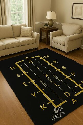 Dressage Rug 36×60" – Heavy Duty Outdoor Practice Mat for Horse, Dressage Test Training Floor Mat, Portable Stall or Horse Trailer Rug in Kuwait