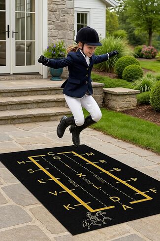 Dressage Rug 36×60" – Heavy Duty Outdoor Practice Mat for Horse, Dressage Test Training Floor Mat, Portable Stall or Horse Trailer Rug in Kuwait