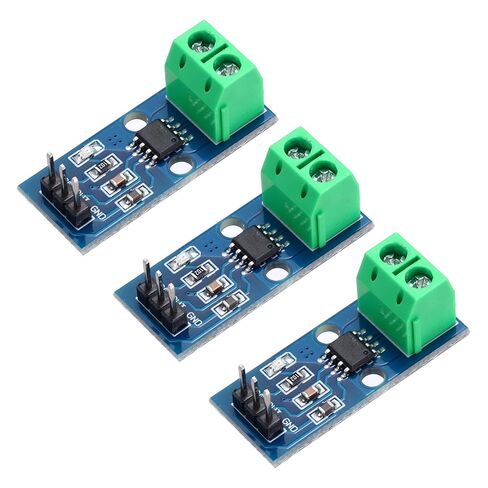 MECCANIXITY 3 قطعة ACS712 هول تأثير الاستشعار الحالي 30A المدى + 3 قطعة وحدة استشعار الجهد DC0-25V للكشف عن الجهد الحالي in Saudi Arabia