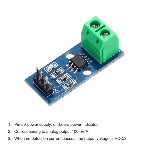 MECCANIXITY 3 قطعة ACS712 هول تأثير الاستشعار الحالي 30A المدى + 3 قطعة وحدة استشعار الجهد DC0-25V للكشف عن الجهد الحالي in Saudi Arabia
