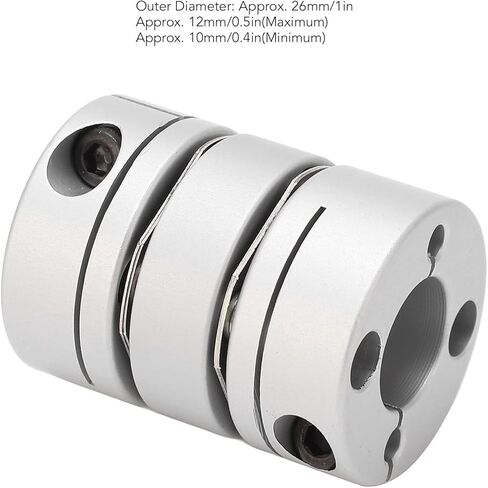 Double Diaphragm Coupling Coupler, U Diaphragm Coupler OD 26mm Screw Rod Module Accessories in Saudi Arabia