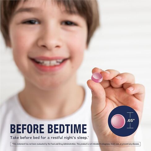 Natural Vitality Kids Calm Sleep Melatonin 1mg Gummies | Nighttime Cherry Flavor | 100% Drug Free | Non-GMO, Vegan & Gluten Free Supplement | 90 Count in Kuwait