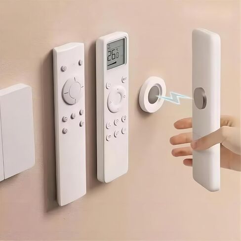 8 Pack No-Drill Magnetic Wall Mount Organizer 1.18" Remote Control Storage Set for TV, Fan, Air Conditioner in Saudi Arabia