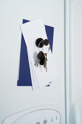 Mavoro Strong Magnetic Hooks for Hanging Coats and Bags. Set of 2 Black Magnet Hooks Heavy Duty Magnets, Neodymium 52 Rare Earth Magnets. Push Pin Style Magnet Hook for Refrigerator, Locker etc in Saudi Arabia