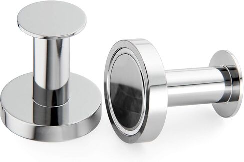 Mavoro Strong Magnetic Hooks for Hanging Coats and Bags. Set of 2 Black Magnet Hooks Heavy Duty Magnets, Neodymium 52 Rare Earth Magnets. Push Pin Style Magnet Hook for Refrigerator, Locker etc in Saudi Arabia
