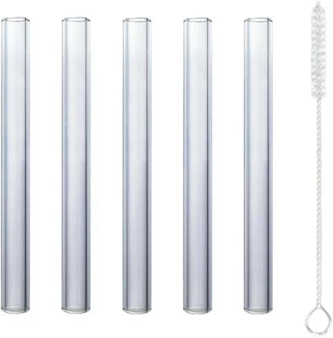 5 Pcs in a box Borosilicate Glass Tube 4.72 inch 12mm OD 2mm Thick Glass Tube with Cleaning Brush Inisde in Saudi Arabia