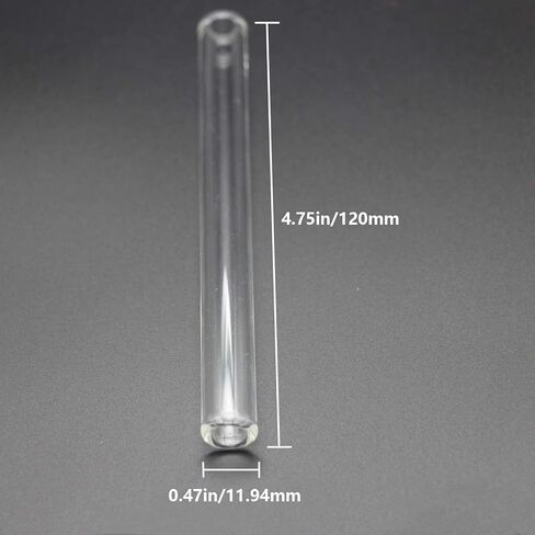 5 Pcs in a box Borosilicate Glass Tube 4.72 inch 12mm OD 2mm Thick Glass Tube with Cleaning Brush Inisde in Saudi Arabia
