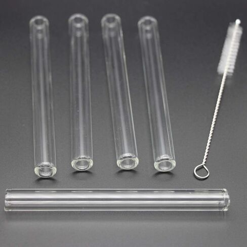 5 Pcs in a box Borosilicate Glass Tube 4.72 inch 12mm OD 2mm Thick Glass Tube with Cleaning Brush Inisde in Saudi Arabia