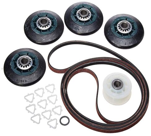 Rollers, Bearings, Belts and Much More for Whirlpool WED8500DC4 for Genuine OEM Dryer Belt Rollers Pulley Kit - Rollers, Bearings, Belts and Much More in Saudi Arabia