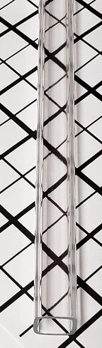 2 Pc Square 1/2" x 1/2" OD x 3/8" ID x 12" Inch Long Clear Extruded Acrylic Plexiglass Tube - 1/16" Wall in Saudi Arabia
