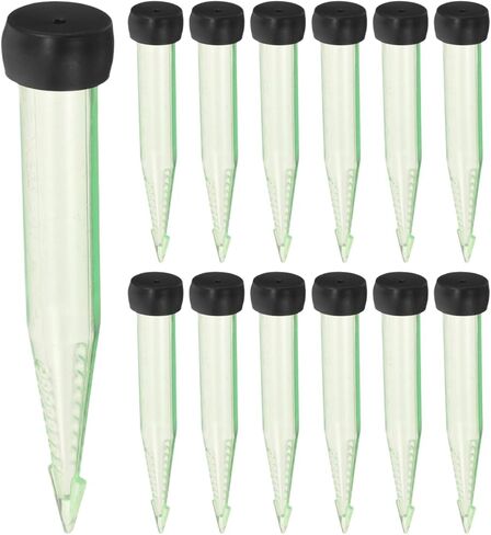 LALAFINA 50Pcs Floral Water Tubes with Caps 4.13In Transparent Nutrient Vials for Fresh Cut Flower Stems Hydroponic Flower Water Retention Containers in Saudi Arabia