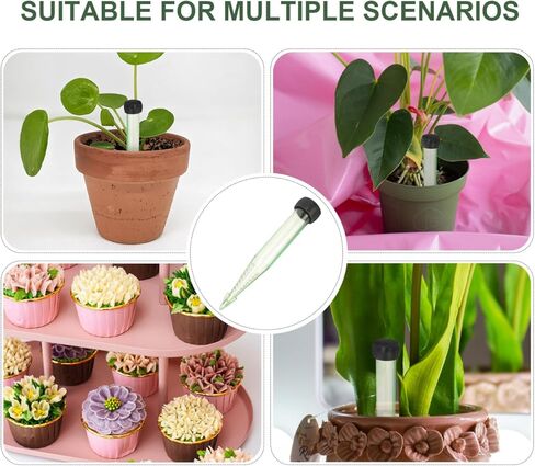 LALAFINA 50Pcs Floral Water Tubes with Caps 4.13In Transparent Nutrient Vials for Fresh Cut Flower Stems Hydroponic Flower Water Retention Containers in Saudi Arabia