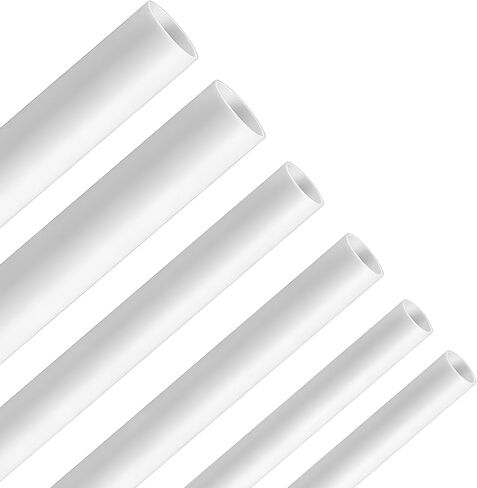 15PCS ABS Plastic Tube 3mm 4mm 5mm 3 Sizes White Round Tubes Connector Cylinder Bar Rod Hollow Tubing for DIY and Crafts Table Architectural Model Making(9.8" Long) in Saudi Arabia