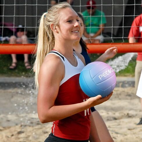 كرة الطائرة مقاس 5 - جلد PU متين، للاستخدام الداخلي/الخارجي. تحكم ناعم، إحكام رائع للتدريب/الألعاب. مثالية لجميع الأعمار in Kuwait