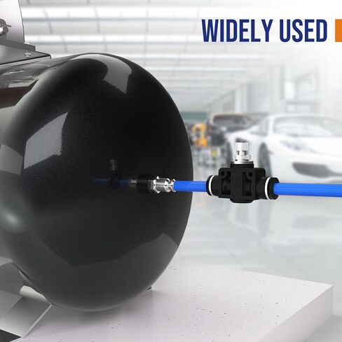 1/4 "دفع لتوصيل تركيبات الصمامات، صمام التحكم في الهواء بأنبوب سريع 1/4 هوائي، جهاز التحكم في سرعة تدفق الخانق in Kuwait