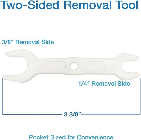 Push Fit, Quick Connect Tubing Release Tool for Fitting Removal 2 PACK, Plastic Spanner Wrench with 3/8" and 1/4" Reverse Osmosis RO Tubing Disconnection in Kuwait