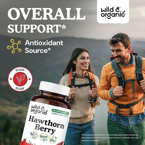 Wild & Organic Arjuna Bark 90 Capsules & Hawthorn Berry 90 Capsules in Saudi Arabia