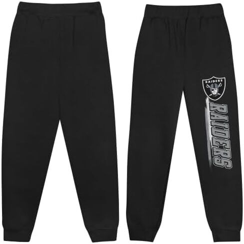 Outerstuff NFL Boys Youth 4-18 Fleece Pants, Comfortable Warm Athletic Sweatpants, Officially Licensed Team Apparel in Kuwait