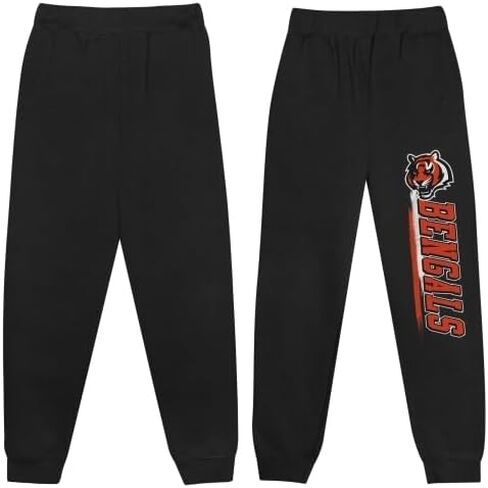 Outerstuff NFL Boys Youth 4-18 Fleece Pants, Comfortable Warm Athletic Sweatpants, Officially Licensed Team Apparel in Kuwait