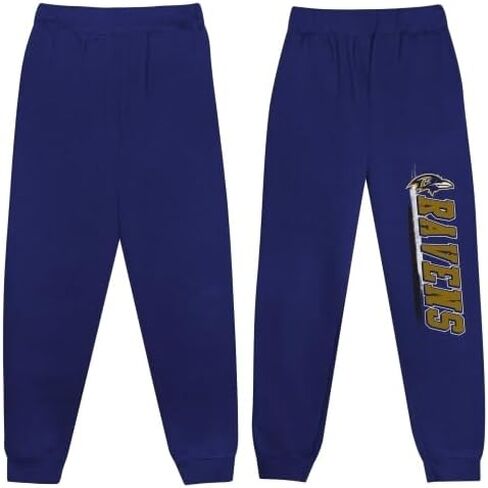 Outerstuff NFL Boys Youth 4-18 Fleece Pants, Comfortable Warm Athletic Sweatpants, Officially Licensed Team Apparel in Kuwait