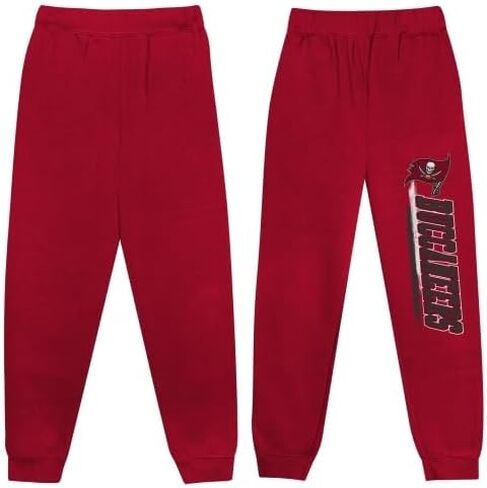 Outerstuff NFL Boys Youth 4-18 Fleece Pants, Comfortable Warm Athletic Sweatpants, Officially Licensed Team Apparel in Kuwait