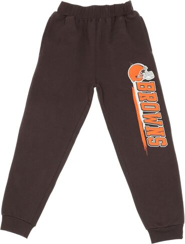 Outerstuff NFL Boys Youth 4-18 Fleece Pants, Comfortable Warm Athletic Sweatpants, Officially Licensed Team Apparel in Kuwait
