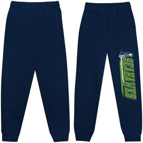 Outerstuff NFL Boys Youth 4-18 Fleece Pants, Comfortable Warm Athletic Sweatpants, Officially Licensed Team Apparel in Kuwait