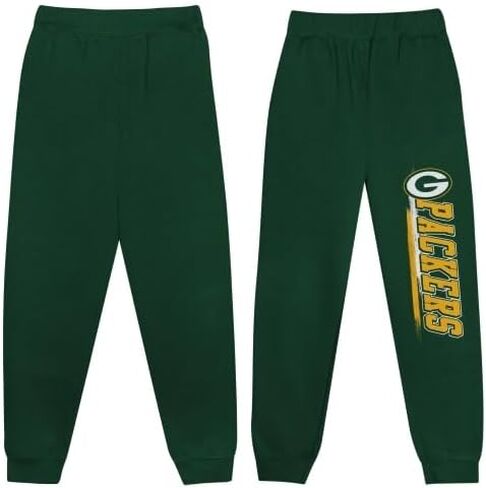 Outerstuff NFL Boys Youth 4-18 Fleece Pants, Comfortable Warm Athletic Sweatpants, Officially Licensed Team Apparel in Kuwait