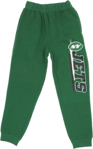 Outerstuff NFL Boys Youth 4-18 Fleece Pants, Comfortable Warm Athletic Sweatpants, Officially Licensed Team Apparel in Kuwait