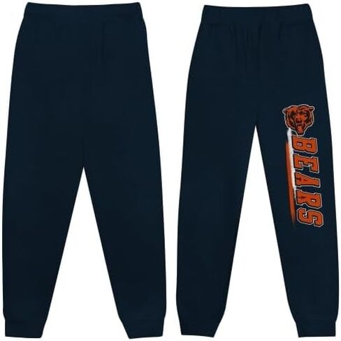 Outerstuff NFL Boys Youth 4-18 Fleece Pants, Comfortable Warm Athletic Sweatpants, Officially Licensed Team Apparel in Kuwait